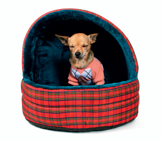 Pro psy, kterým vyhovuje klidný soukromý spací koutek, jsou vyráběna takzvaná iglů nebo kukaně.