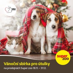  Vánoční sbírka pro útulek Naděje pro packy  - Super Zoo Benešov a Vlašim.