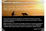 Seminář obedience s Lucií Stemmerovou