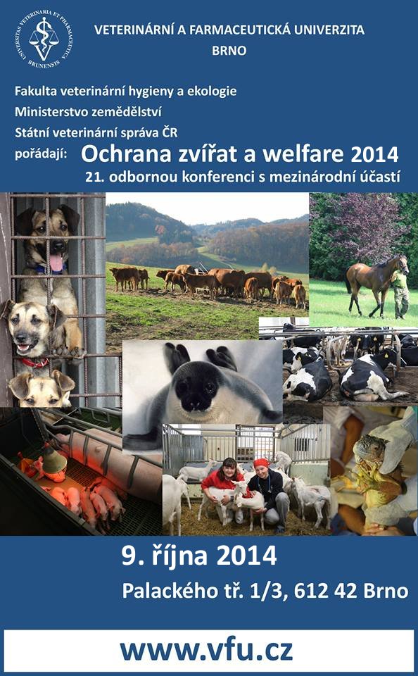Konference ochrana zvířat a welfare 2014 - 21. ročník